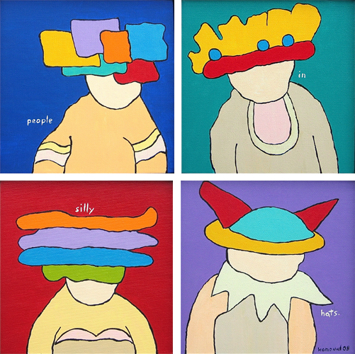 people in silly hats, Karin Konoval